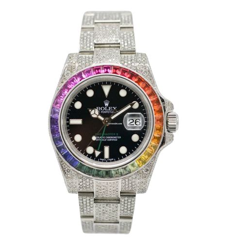 rolex ice out rainbow|iced out Rolex models.